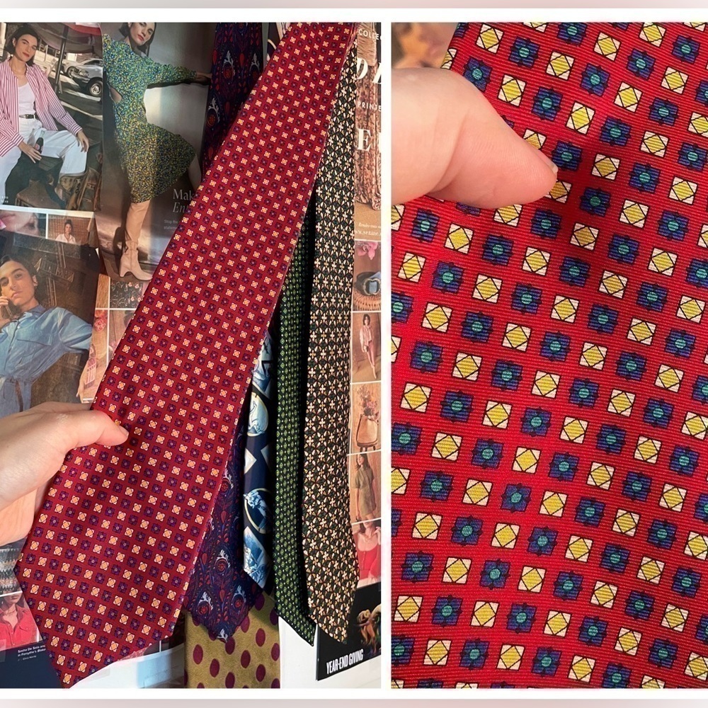 Bundle of 6 100% Silk Vintage Men’s Ties - Picture 2 of 8